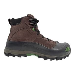 The North Face Snowfuse Winter Boots Men's Size 13 Brown Waterproof Suede